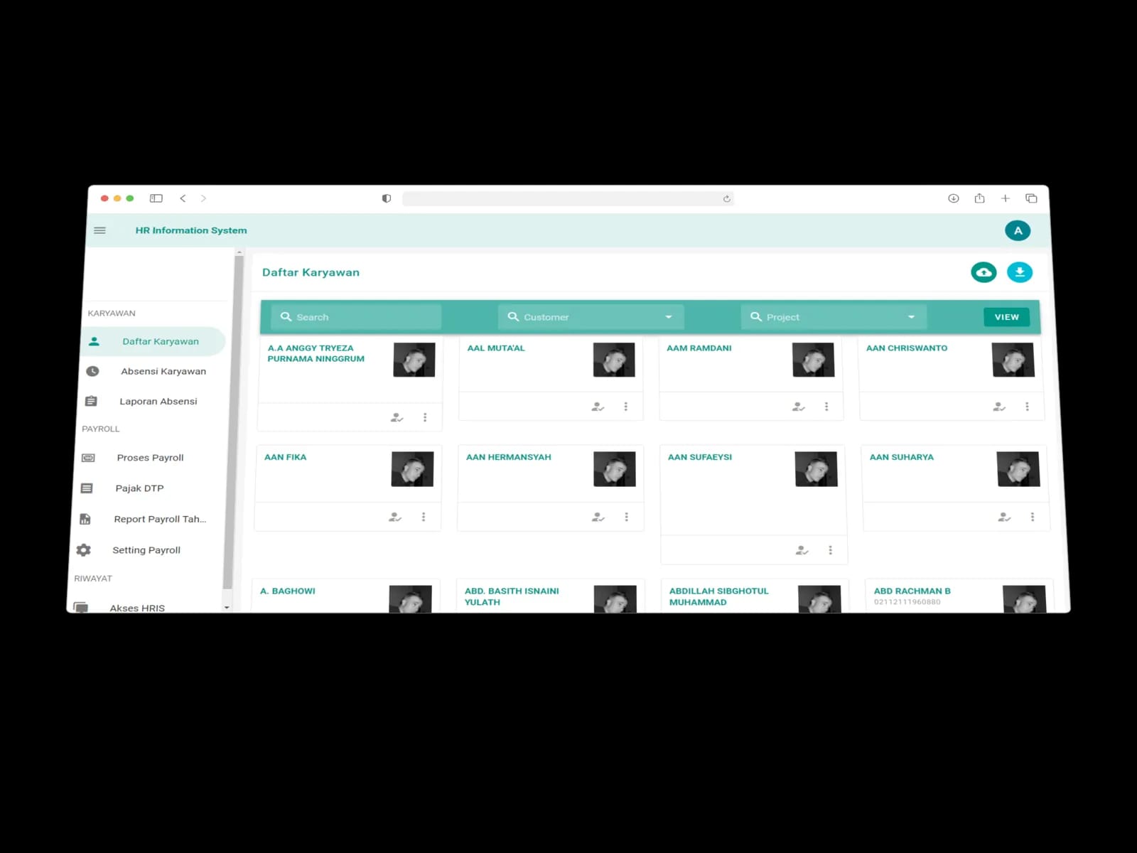Human Resource Information System (HRIS)